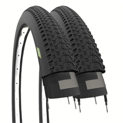 ECOVELO Neumáticos de Goma para Bicicleta de montaña de 26 x 1,95 (50-559) 2, Unisex niños, Negro, MTB tassellati 26