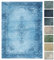 Kelim Vintage Teppich Laufer Jeans Blau 120 X 160 cm, Waschbar Boho Teppich Super Soft, Moderner Kurzflor Teppich