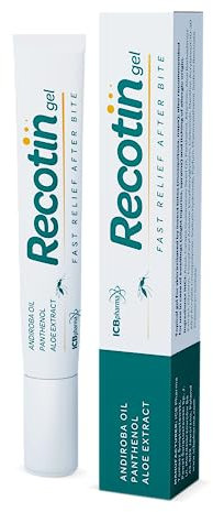 Novokill RECOTIN Curativo per Zanzare 20ml - 100% Ingredienti Naturali - Antiprurito e Dolore Dopo le Punture - Dopopuntura per la Famiglia