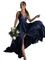 Babyonlinedress Babyonline D.R.E.S.S. Robe de Cocktail Longue Formelle avec Bretelles Robe de Soirée pour Mariage en Satin Bleu Marine 34