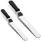 2 Pcs Palette Knife Baking, Angled Spatula for Cake Decorating, Stainless Steel Icing Spatula for Frosting, Smoothing, and Spreading, Professional Baking Tools