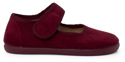 Pisamonas Ballerine con Cinturino Barefoot Serratex Chiusura Strappo Misurare 23 Colore Bordeaux