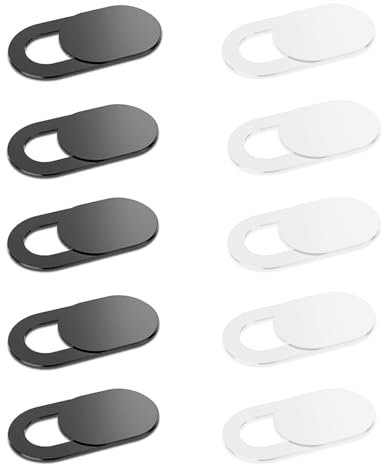 Bipl 10 Stück Webcam Abdeckung, Kamera Abdeckung Handy, Ultra Dünne Web Kamera Abdeckung Schutz Ihrer Privatsphäre Online, für Computer Laptop, MacBook Pro, Smartphone, PC, iPad Air, Handyzubehör