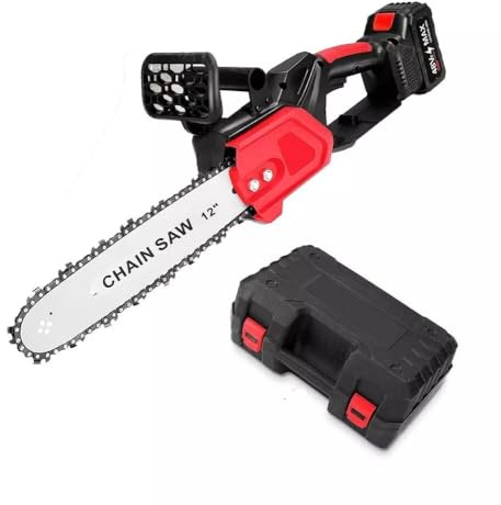 Motosega a Batteria 12 Pollici Mini Elettrosega Completa 2 batterie 48V