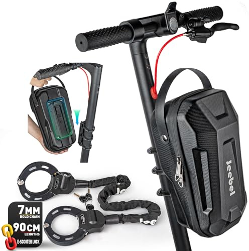 Jeebel 2L 3L Scooterväska - Styrlåda för Elektrisk Scooter, Vattentät EVA - Modell med Snabbfäste/Velcrobandsfäste/Flerfärgad Snodd - För Xiaomi Mijia M365 Pro Sedway Ninebot ES1/2/3/4