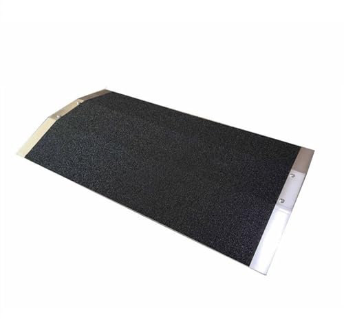 QICBYING Rampe Handicapé, Pont pour Fauteuil Roulant, Rampe De Seuil avec Cadre De Support Et Surface Antidérapante pour Hangars Et Portes, Escaliers, Voitures, Marches(70x40cm)