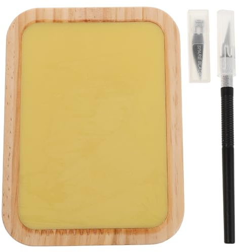 Mikikit Strumenti per Intaglio Mano Piastra di Cera Non Oleosa Utensili di Precisione per Intricati Progetti Fai da Te di Carta Coltello da Taglio per Intaglio Vassoio in Cera