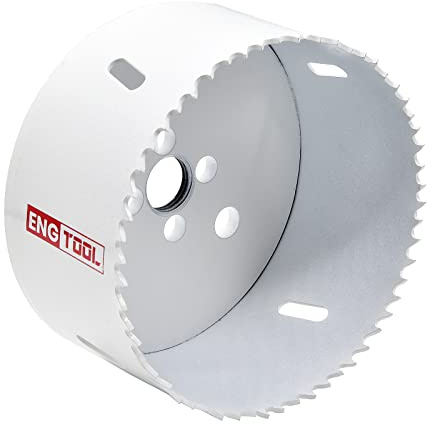 MaxTool 3-7/8 Bi-Metal Hole Saw 98mm Cobalt High Speed Steel M42 Bimetal Holesaw with 1.75 Deep 5/8-18 Thread for Metal Wood Plastic; BM03W44R356