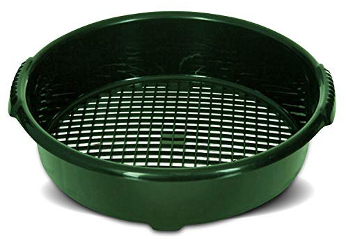 Besto Garden Sieve Soil Sieve Plastic Large Riddle Garden Sieve - Ideal Gardening Tool, Soil Sifter and Compost Filter (Green)