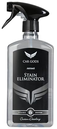Car Gods Stain and Odour Remover For Fabric Seats Roof Lining Upholstery Carpets and Suede Interior Trim Panels 500ml - Fresh Fragranced Powerful Formula To Clean Revive