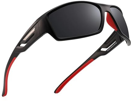 PUKCLAR Polarised Sports Sunglasses for Men Women Driving Sunglasses Cycling Running Fishing Goggles Frame