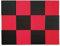 24 pannelli acustici da studio 30 x 30 x 2,5 cm, pannelli acustici in schiuma insonorizzanti, pannelli da parete in schiuma fonoassorbenti (12 pezzi neri + 12 pezzi rossi).