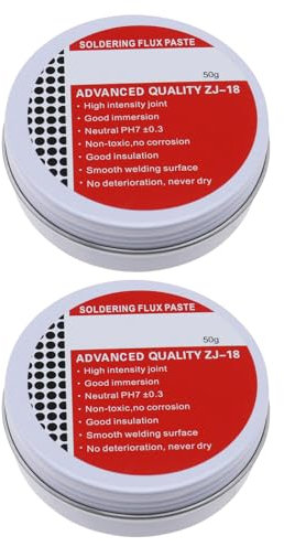 Be In Your Mind Lötpaste mit elektrischem Fluss, Lötzinn, Fett, Gel, Reparaturwerkzeug für SMD PCB BGA PGA, 2 Stück