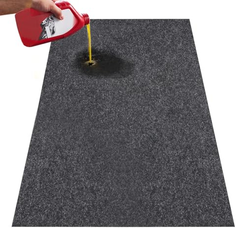 VEVOR Alfombrilla para Suelo de Garaje 2692,4x6705,6 mm Alfombrilla Protectora Antideslizante Impermeable Agua Barro Aceite para Coche con Respaldo de TPE Antifugas Fácil de Limpiar Corte, Varios Usos