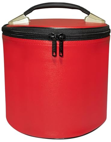 UK empire group limited Deluxe Freimaurer-Fez-Koffer (rot), Kunstleder, Freimaurerhut, Aufbewahrungsbox