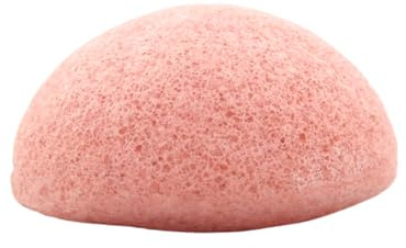 Païma - Eponge pour le Visage Konjac à l'Argile Rose - Peau Mature, ANti-Rides, ou Peau Sensible