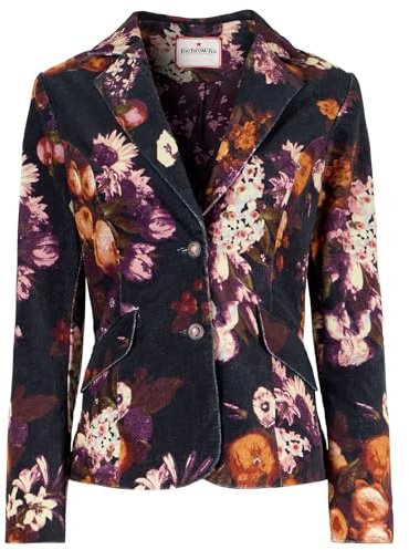 Joe Browns Women's Fruit Print Moleskin Blazer Casual, Black, 14