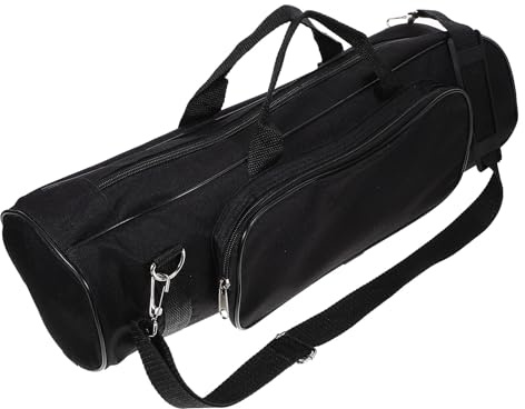 Kisangel Étui de Trompette Portable en Tissu Oxford Noir, Paquet de Transport Résistant à L'Usure Support de Rangement, pour Musiciens en Déplacement