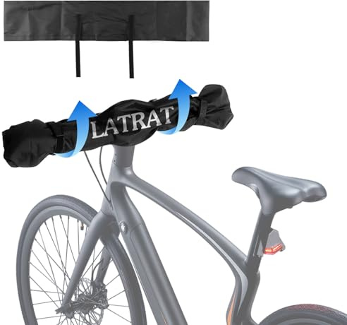 LATRAT Housse de protection pour guidon de vélo - Protection contre l'humidité et la poussière - Avec bandes adhésives - Accessoire de camping - 80 x 17 cm
