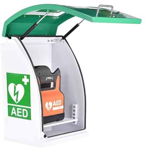 desfibrilador DEA Gabinete De Almacenamiento For Desfibrilador DEA Montado En La Pared, Con Llave Y Alarma, Posición De Partición Ajustable, Gabinete DEA For El Hogar, Escuelas, Clubes Y Grupos