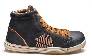 Dike - Glider Garish H S3 - Zapato de Trabajo con Tobillo Alto, Color Negro