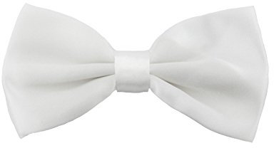 Oblique Unique Kinder Fliege Schleife Größe verstellbar Festlichkeit Hochzeit Anzug Smoking (Weiss)