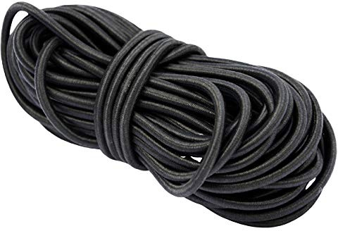 Cordoncino elastico rotondo per cappello, per artigianato, gioielli, maschere e cappelli da festa, disponibile nelle misure di Nero, 2mm - 10 metres