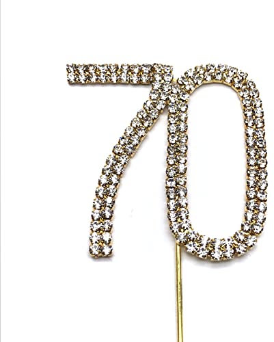 World of Sparkles 6cm Cake Toppers with Silver Diamante Diamonds Rhinestones Gold for Birthday Kids Children Anniversary Party Decoration DIY (70)