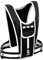 LUMEFIT Running Vest Phone Holder Practical Jogger Reflective Holder w/ Water Bottle Pocket & Fixing Rope Features Headphone Jack & Shoulder Pocket, Black, One Size fits all from Short to X-Large