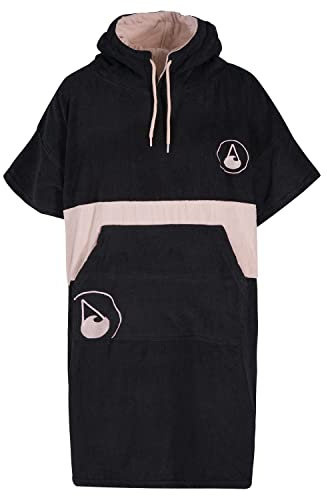 WAVE HAWAII Barravento Surfponcho für Körpergrößen 160-190 cm Poncho 100% ÖKO Baumwolle Velours Umkleidehilfe für Schwimmen Strand Surfen Surf Poncho Badeponcho Duschponcho für Herren und Damen