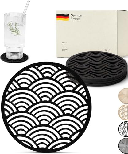 KIVY Untersetzer (Black - Wave)