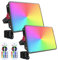 Foco LED RGB Exterior 200W, Indmird 2 Piezas Foco LED Rgb con Control Remoto 16 Millones de Colores 4 Modos IP66 Impermeable Regulable Proyector Led RGB Para Jardín Fiestas Terraza Hotel Navidad