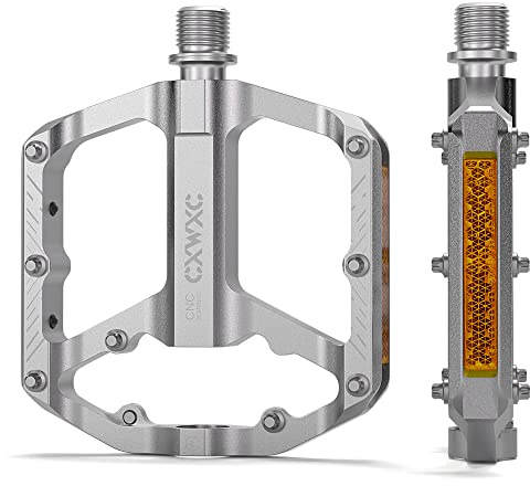 Bike Pedals - 9/16 Bicycle Pedals Platform - 3 Sealed Bearing Bike Pedals, Lightweight Plat Pedals for Road Mountain BMX City Bike