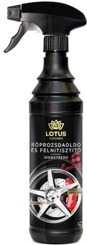 Lotus IronXtreme Felgenreiniger 600ml – Starker pH-neutraler Flugrostentferner, Effektiver Bremsstaub- und Metallpartikelreiniger, Für Alle Felgenarten, Kirschduft