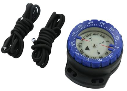 Sharplace Tauchkompass, Handgelenkkompass, wasserdichtes Werkzeug, kompakter tragbarer Kajakkompass, Campingkompass für Kajakfahren im Freien, BLAU