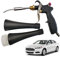 Detalle del automóvil pistola de soplado de aire, soplador de pistola de aire interior del automóvil, herramienta de limpieza de detalles de alta presión con boquilla y pincel de polvo para herrami