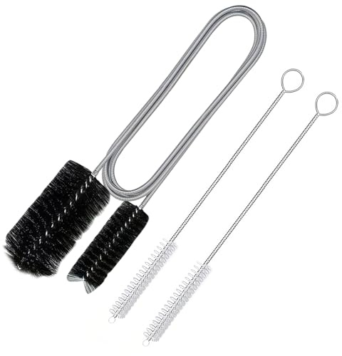 Arvoni 3 Piezas Desatascador Tuberias Profesional, Desatascador de Tuberías Largo 155cm, Desatascador Fregadero Cepillo de Limpieza para Desagüe, para Lavabo Limpieza de Cocina y Baño