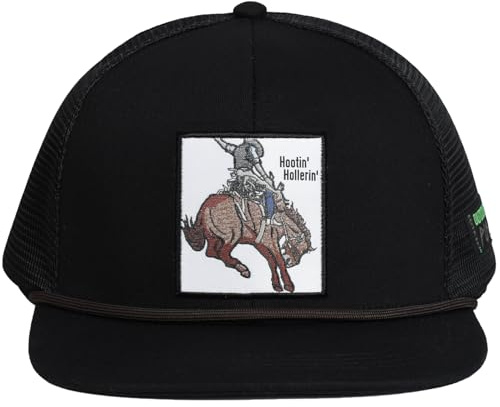 EDTREK Elite Youth Country Hat for Big Kids - Boys Snapback Hat with Flat Brim (Hootin Hollerin - Cowboy)