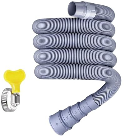 Manguera de Desagüe para Lavavajillas - Tubo De Descarga,Accesorio de Drenaje con Completo y Abrazaderas para Lavadora y Fregadero