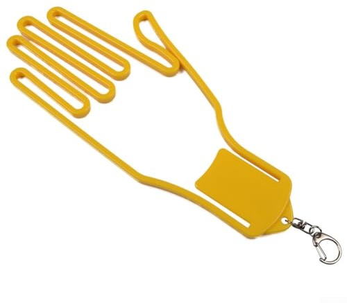 Besttoolifes Support pour gants et étirement en plastique gauche pour maintenir la forme et sécher plus rapidement les abdominaux gauche en plastique (jaune)