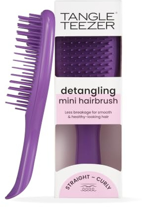 Tangle Teezer Ultimate Detangler Mini Hair Brush, Fresh Purple