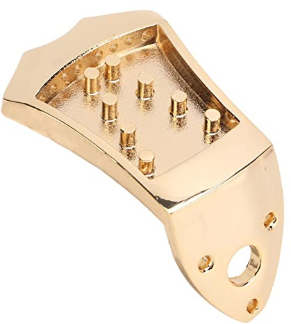 OPPWONG Cordiera per Mandolino in Metallo Aggiornamento Durevole per Prestazioni Migliorate Adatta per Mandolino a 8 Corde, Facile Sostituzione delle Corde, Materiale Robusto (GOLD)