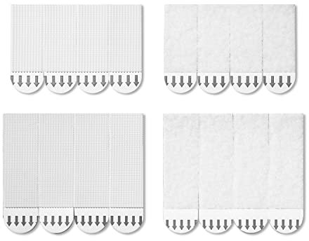 36 Paar (16-M,20-S, 72 Streifen) Bilder-Montagestreifen, Wasserresistente Strips, Bilder Aufhängen ohne bohren, Selbstklebend und spurlos wieder ablösbar