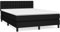vidaXL Boxspringbett mit Matratze Doppelbett Polsterbett Bettgestell Lattenrost Bett Bettrahmen Hotelbett Schlafzimmerbett Schwarz 140x200cm Stoff