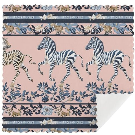 NWTPK Handtuch mit Zebra-Muster, bedruckt, Geschirrtuch, Tischsets, antihaftbeschichtet, Öl, schnell trocknend, Reinigungstuch, verschiedene Geschirrtücher zum Geschirrspülen