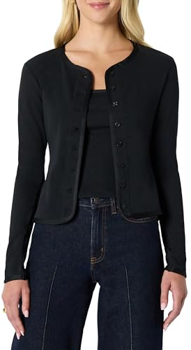 Amazon Essentials Completo in Cardigan e Top a Coste con Spalline Rimovibili Donna