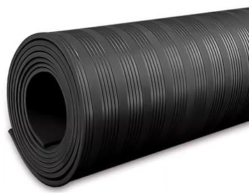 Electrical Safety Mat Insulated, High Voltage Insulating Rubber Floor Mats for Home Commercial Work Spaces, Non-Slip Switchboard Matting(Black-0.8cm)