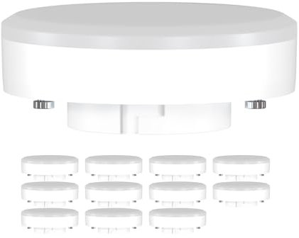 ledscom.de 12 Stück GX53 LED Leuchtmittel, weiß (4100 K), 10,9 W, 1212lm, 115°, matt