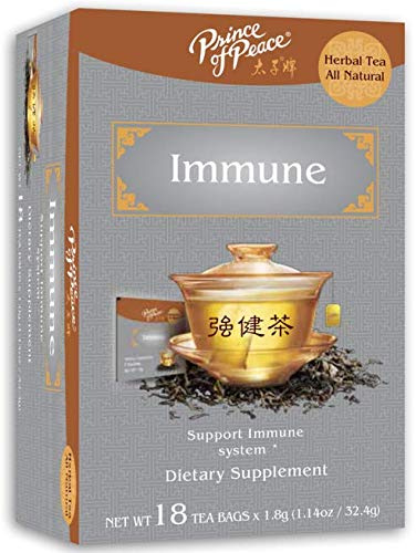 Prince of Peace Immune Tea, 4 Pack - 18 Tea Bags Each Herbal Tea Bags Prince of Peace Tea Immune Support Tea Tea for Cold & Flu Season Traditional Medicinal Tea (4 Pack)