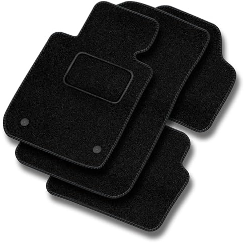 MOTOS alfombrillas coche de velours standard adecuado para Volkswagen Passat B8 2014-2023 - Standard, Tejido, Negro - Experimenta un nuevo confort de conducción con un juego de alfombra de coche de te